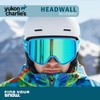 image:imageYukon Charlies Adult Snow Goggles  Cylindrical Lens Ski Goggles  Boosted Contrast Reduced Glare AntiFogHeadwall Bluebird  Vlt 116