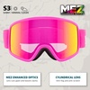 image:imageYukon Charlies Adult Snow Goggles  Cylindrical Lens Ski Goggles  Boosted Contrast Reduced Glare AntiFogHeadwall Flamingo  Vlt 112