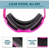image:imageYukon Charlies Adult Snow Goggles  Cylindrical Lens Ski Goggles  Boosted Contrast Reduced Glare AntiFogHeadwall Flamingo  Vlt 112