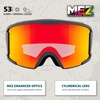 image:imageYukon Charlies Adult Snow Goggles  Cylindrical Lens Ski Goggles  Boosted Contrast Reduced Glare AntiFogPtarmigan Midnight Topo  Vlt 16