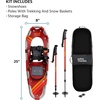 image:imageYukon Charlies Champion Snowshoe Kit Includes Snowshoes Trekking Poles and Travel Bag Snowshoeing Kits for Men amp Women Multiple Sizes amp ModelsRed