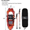image:imageYukon Charlies Champion Snowshoe Kit Includes Snowshoes Trekking Poles and Travel Bag Snowshoeing Kits for Men amp Women Multiple Sizes amp ModelsRed