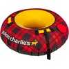 image:imageYukon Charlies Hammerhead Pro HD Sled  Single Rider Speed and Steering Control 52inch x 22inch amp Timber Tube Snow Sled with Durable Fabric Shell  Red Plaid
