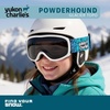 image:imageYukon Charlies Powder Hound Kids Snow Goggles  Spherical Lens Ski Goggles for Young Skiers  CrystalClear View amp Secure FitPowderhound Glacier Topo  Vlt 131