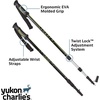 image:imageYukon Charlies Sherpa Trekking Poles Twist Lock Adjustment System Hiking Poles and Snow Baskets Multiple Styles amp SizesAdvanced Trekking Poles
