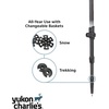 image:imageYukon Charlies Sherpa Trekking Poles Twist Lock Adjustment System Hiking Poles and Snow Baskets Multiple Styles amp SizesCarbon Lite Flip Out Trekking Poles