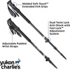 image:imageYukon Charlies Sherpa Trekking Poles Twist Lock Adjustment System Hiking Poles and Snow Baskets Multiple Styles amp SizesCarbon Lite Flip Out Trekking Poles
