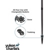 image:imageYukon Charlies Sherpa Trekking Poles Twist Lock Adjustment System Hiking Poles and Snow Baskets Multiple Styles amp SizesSnow Baskets