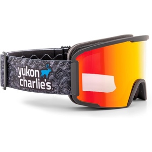 image:imageYukon Charlies Adult Snow Goggles  Cylindrical Lens Ski Goggles  Boosted Contrast Reduced Glare AntiFogPtarmigan Midnight Topo  Vlt 16